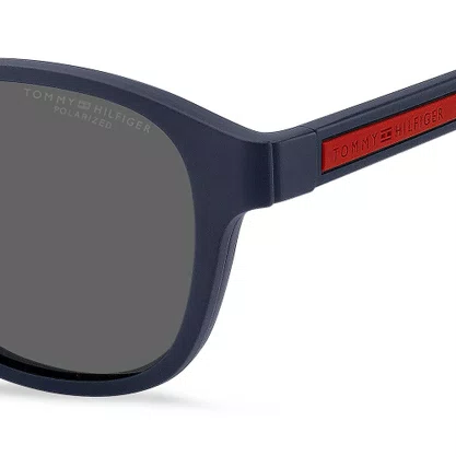 ARMAÇÃO DE ÓCULOS CLIP ON TOMMY HILFIGER AZUL E VERMELHO