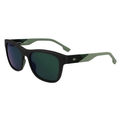 OCULO LACOSTE MATTE BLACK/GREEN MIRROR
