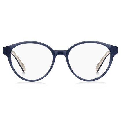 OCULOS ARMAÇÃO AZUL LISTRA ROSA DENTRO BL PTT WH AZUL