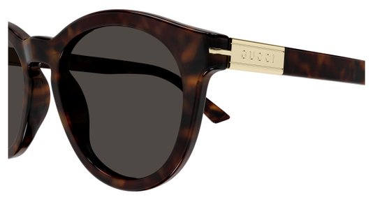 Óculos de Sol Gucci GG1501S 002 - Marrom Havana Escuro Brilhante 52