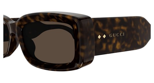 Óculos de Sol Gucci GG1528S 002 - Marrom Havana Escuro Brilhante 53