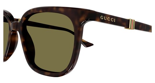 Óculos de Sol Gucci GG1493S 002 - Marrom Havana Escuro Brilhante 54