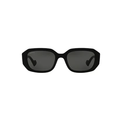 Óculos de Sol Gucci GG1535S-001 54 Acetato Preto com lentes na cor Fumê