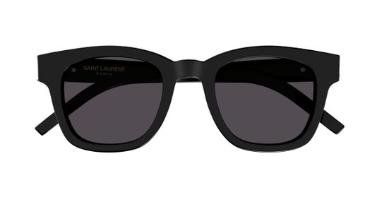 Óculos de Sol Saint Laurent SLM124 001 Preto/Preto 49-22-145 Autêntico