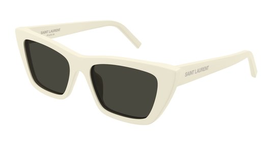 OCULOS DE SOL SAINT LAURENT BRANCO MICA