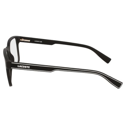 OCULOS LACOSTE ARMAÇAO VISTA  MATTE BLACK