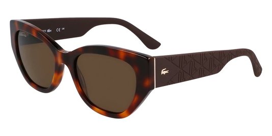 OCULOS LACOSTE GATO HAVANA AMARELO