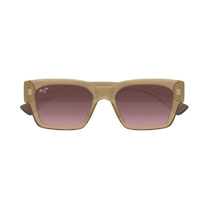 OCULOS MAUI JIM KENUI MARROM TRANSPARENTE POLARIZADO