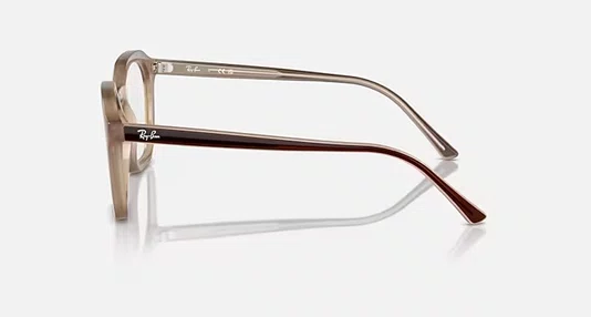 Óculos Armação Bege Rayban ALICE OPTICS 0RX7238 8355