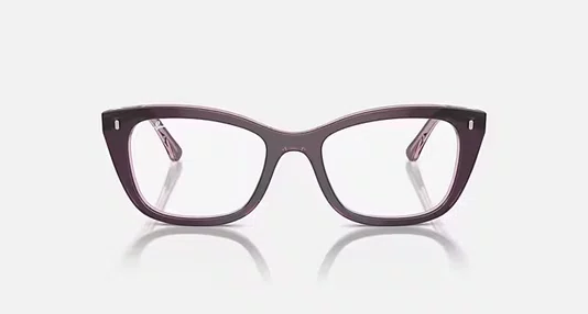 OCULOS RAYBAN ARMAÇÃO VIOLETA SOBRE ROSA PRETO