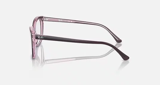 OCULOS RAYBAN ARMAÇÃO VIOLETA SOBRE ROSA PRETO