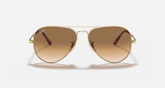 OCULOS RAYBAN AVIATOR METAL II METAL DOURADO PRETO