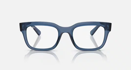 OCULOS RAYBAN AZUL ESCURO TRANSPARENTE PRETO
