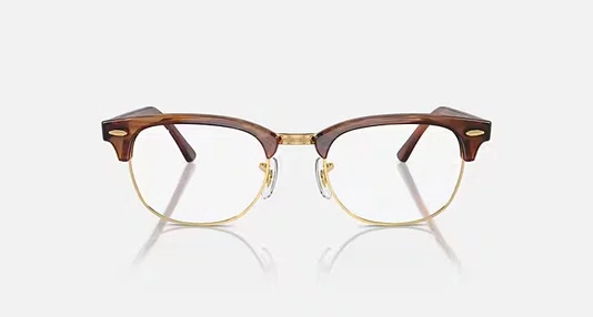 OCULOS RAYBAN CLUBMASTER HAVANA DOURADO PRETO