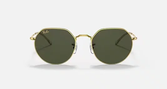 OCULOS RAYBAN JACK ARMAÇÃO DOURADA PRETO