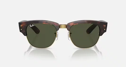 OCULOS RAYBAN MEGA CLUBMASTER ARMAÇÃO HAVANA  PRETO