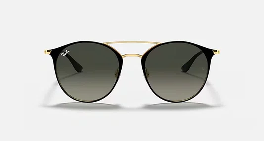 OCULOS RAYBAN METAL DOURADO COM PRETO PRETO