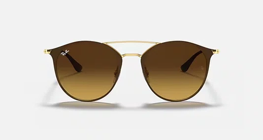 OCULOS RAYBAN METAL MARROM PRETO