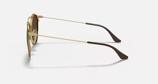 OCULOS RAYBAN METAL MARROM PRETO