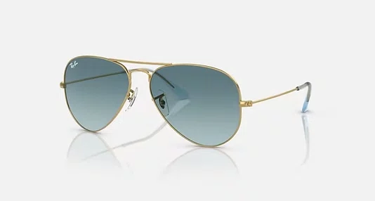 OCULOS RAYBAN METAL MASC.AVIATOR ARISTA CLEAR GRADIENT BROWN PRETO