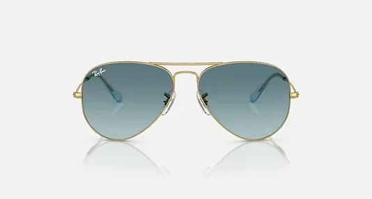 OCULOS RAYBAN METAL MASC.AVIATOR ARISTA CLEAR GRADIENT BROWN PRETO