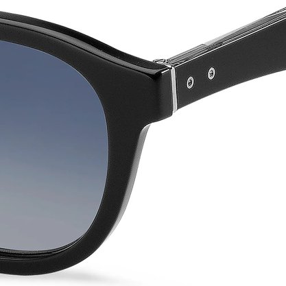 OCULOS TOMMY HIFILGER PRETO COM LENTE AZUL