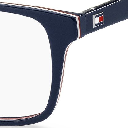 OCULOS TOMMY HILFIGER ACETATO PRETOLEO PRETO/VERM/BR PRETO
