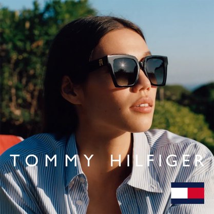 OCULOS TOMMY HILFIGER FEMININO BLACK MARROM