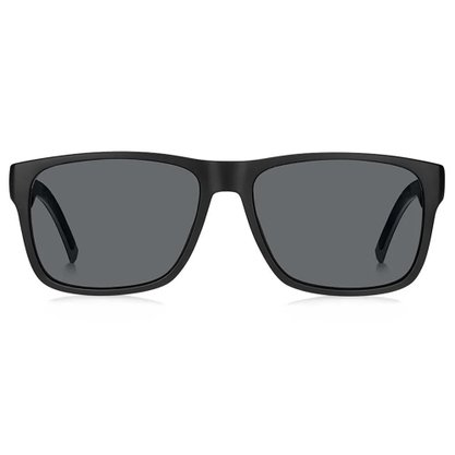 OCULOS TOMMY HILFIGER MASCU PRETO COM DETALHE CINZA