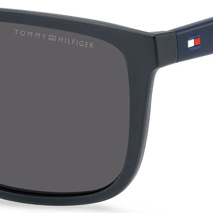 OCULOS TOMMY HILFIGER MASCULINO ACETATO PRETO/AZUL/VERMELHO