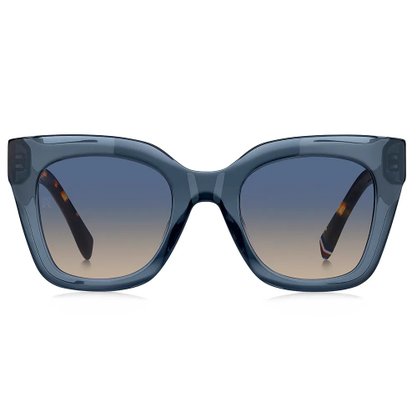 OCULOS TOMMY HILFIGER TRANPARENTE AZUL COM HAVANA AZUL AZUL