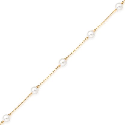 Pulseira Pérolas em Ouro Amarelo