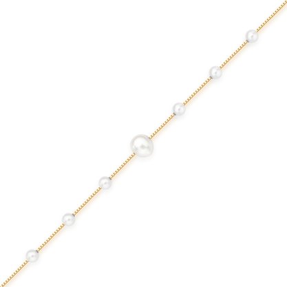 Pulseira Pérolas em Ouro Amarelo