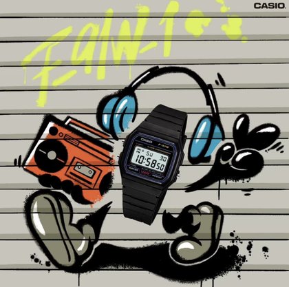 Relógio Casio Digital Preto F-91W-1DG-SC