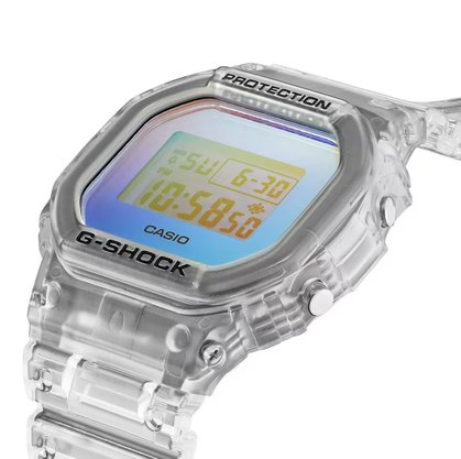 Relógio Casio G-Shock transparente DW-5600SRS-7DR