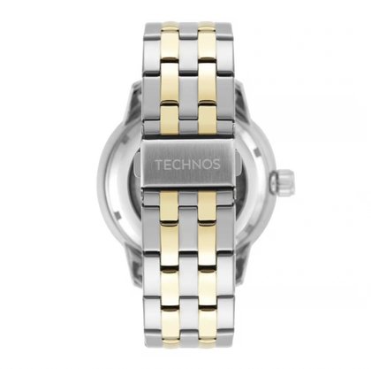 Relógio Automático Technos Masculino Dourado e Prateado G3265AA/1P