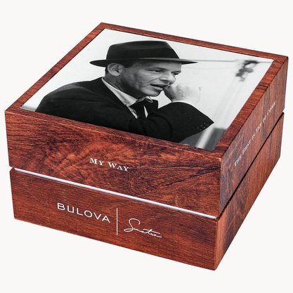 Relógio Bulova Automático Frank Dourado e Couro 97B196N