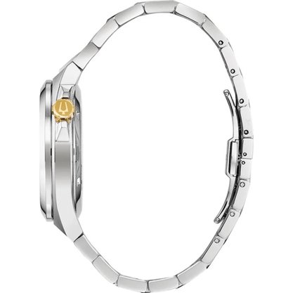 Relógio Bulova classic automático preta, preto e dourado 98A224N
