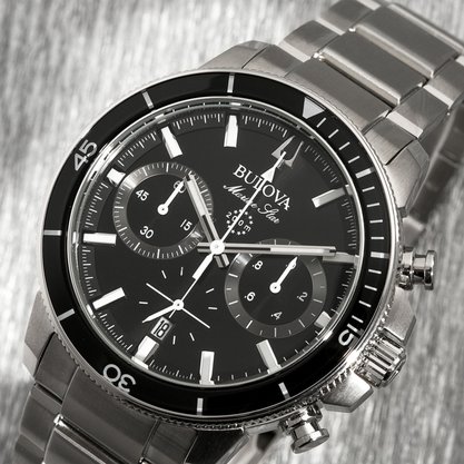 Relógio Bulova Marine Star Masculino Aço 96B272