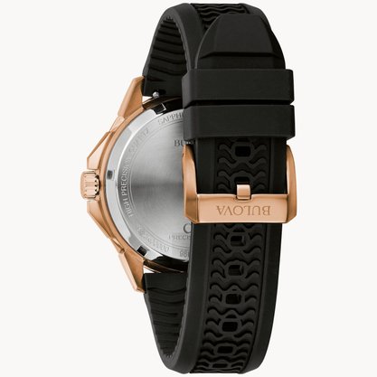 Relógio Bulova Marine Star Masculino Silicone Marrom 98b421n