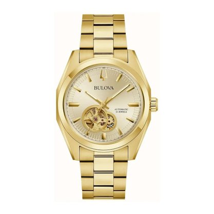 RELOGIO BULOVA SURVEYOR AUTOMATICO DOURADO