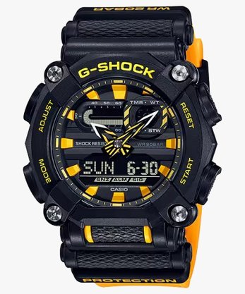 RELOGIO CASIO G-SHOCK PRETO E AMARELO