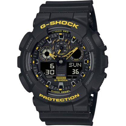 RELOGIO CASIO GSHOCK PRETO COM AMARELO