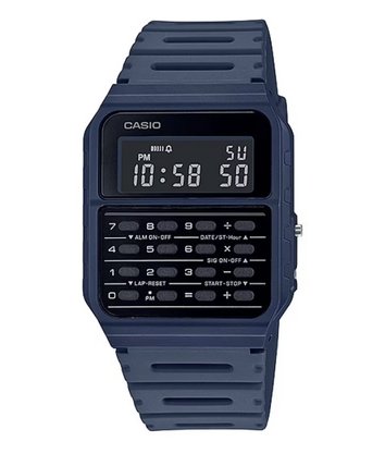 RELOGIO CASSIO VINTAGE CALCULADORA AZUL