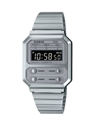 Relógio Casio Vintage Prata A100WE-7BDF-SC