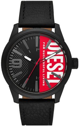 Relógio Diesel Rasp Preto e Vermelho DZ2180B1