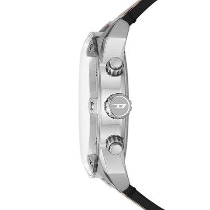 Relógio Diesel Spiked Masculino Couro Marrom e Prateado e Azul - DZ4606B1 A2NX