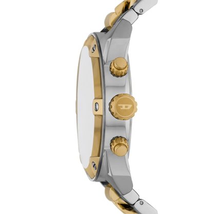 Relógio Diesel Masculino Spiked Em Aço Bicolor DZ4629B1