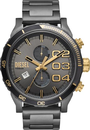 Relógio Diesel Double Down Masculino Grafite e Dourado DZ4614B1