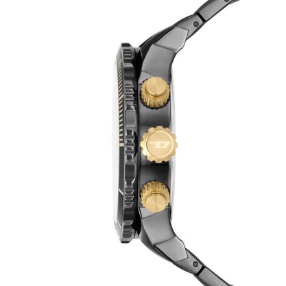 Relógio Diesel Double Down Masculino Grafite e Dourado DZ4614B1